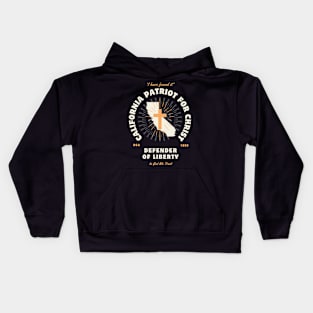 California Patriots For Christ Defenders of Liberty Christian Kids Hoodie